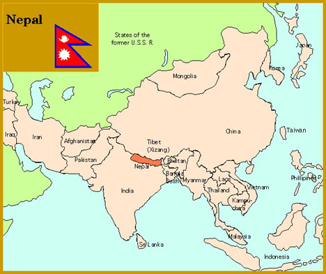 Southeast Asia Map Nepal Southeast Asia Map Nepal