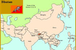 Locator Map of Bhutan