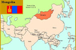 Locator Map of Mongolia